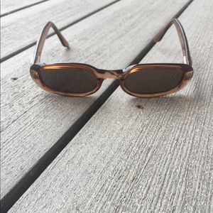 Vintage Gucci Brown Transparent Sunglasses 51MM